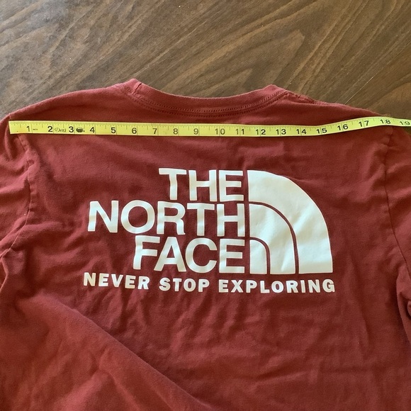 The North Face Maroon Long Sleeved Shirt Size Medium - Picture 3 of 6